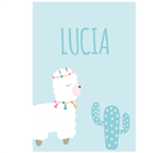 Stickers rect. gdes. Llama 16u Pers